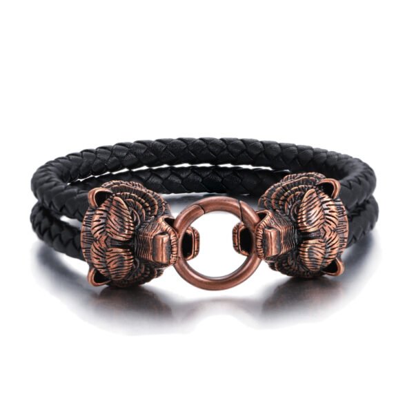 Wolf Head Bronze Bracelets -2 - Image 2