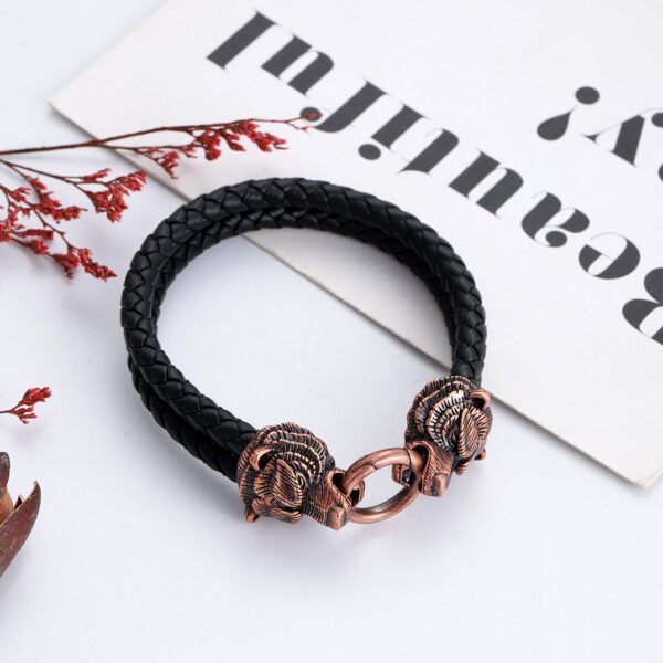 Wolf Head Bronze Bracelets -2 - Image 3