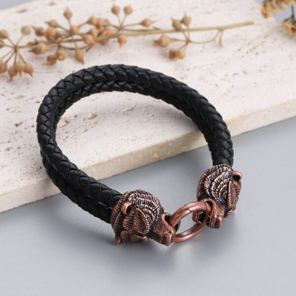 Wolf Head Bronze Bracelets -2 - Image 4