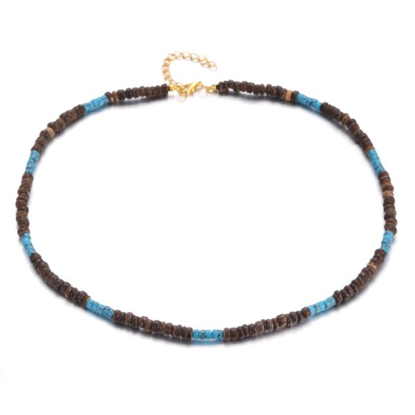 Wooden Coconut Beads Choker Necklace