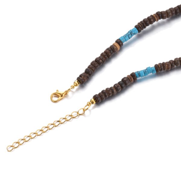 Wooden Coconut Beads Choker Necklace - Image 3