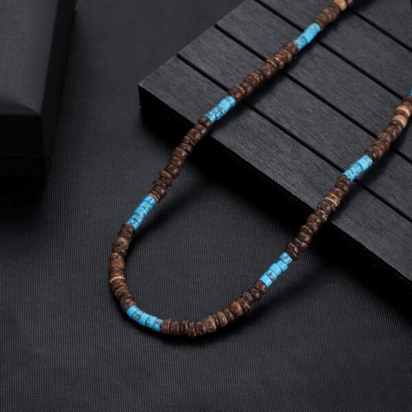 Wooden Coconut Beads Choker Necklace - Image 5
