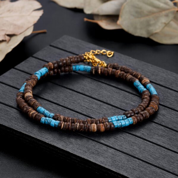 Wooden Coconut Beads Choker Necklace - Image 6